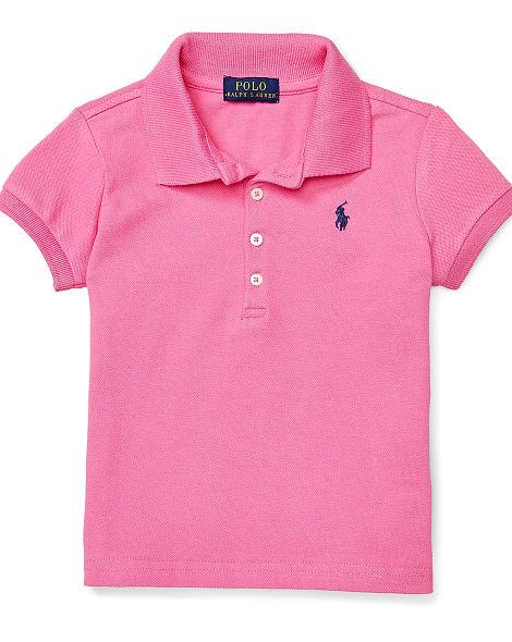 Stretch Cotton Mesh Polo Shirt