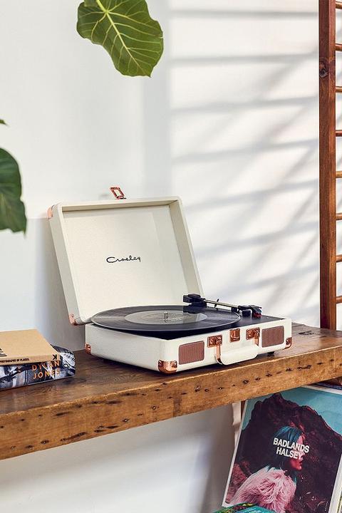 Crosley Cruiser Cream And Rose Gold Bluetooth Vinyl Record Player