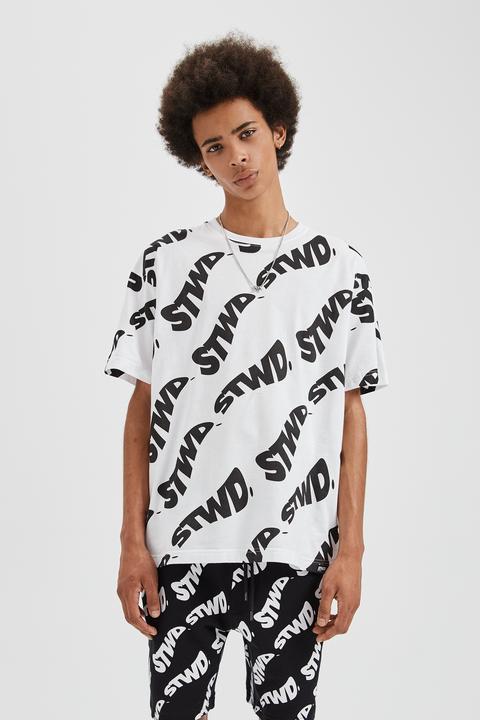 Camiseta Blanca Print Stwd