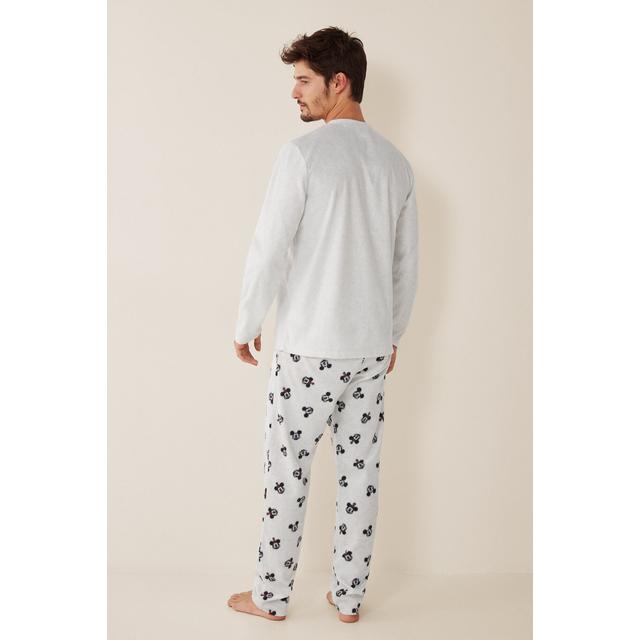 Pijama largo hombre polar Mickey Mouse