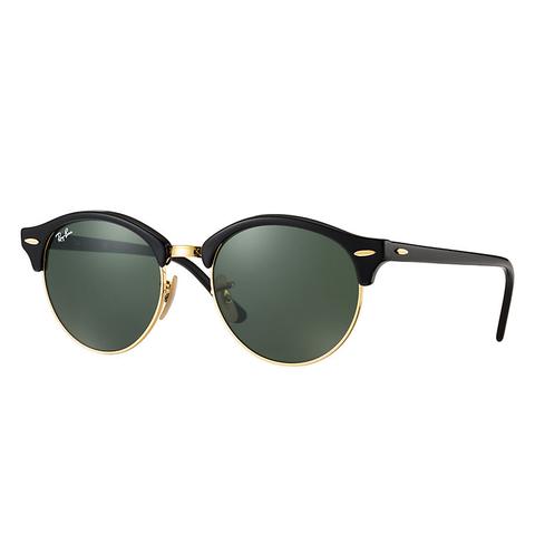 Clubround Classic Unisex Sunglasses Lentes: Verde, Montura: Negro