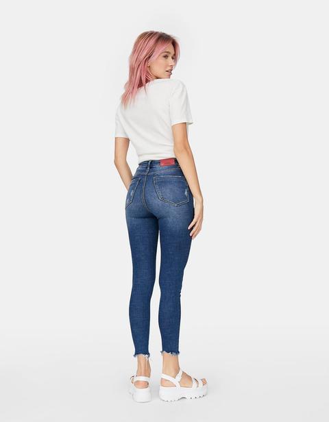 Jeans Skinny Súper Tiro Alto