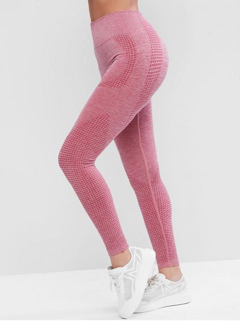 Legging De Gym De Yoga Teinté À Taille Large Battleship Gray Black Purple Mimosa Pale Violet Red