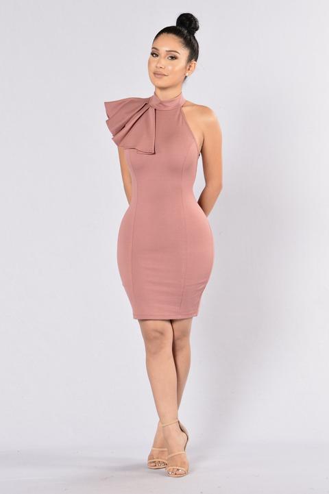 Fashion nova shop mauve dress