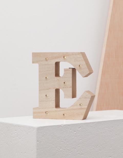 Letra Madera E