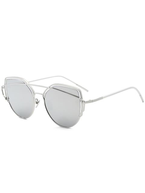 Occhiali Da Sole A Cat Eye Con Traversa In Metallo