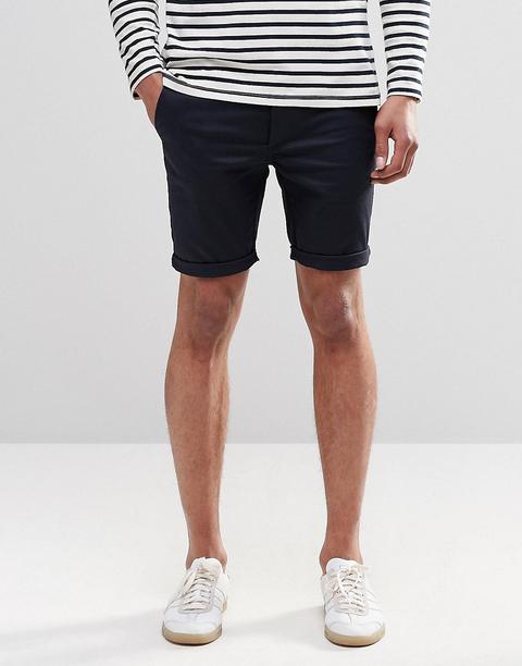 Asos - Chino Corti Super Skinny Blu Navy - Navy