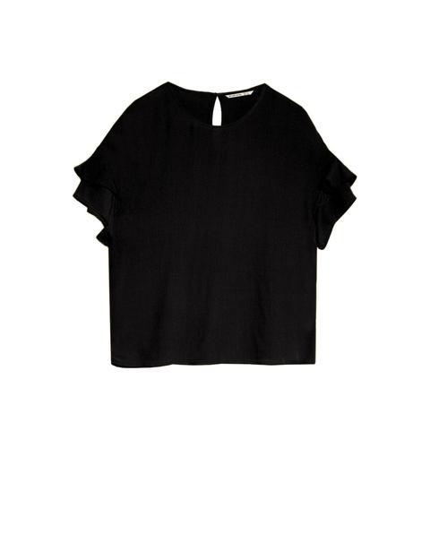 Blusa Volante Manga Corta