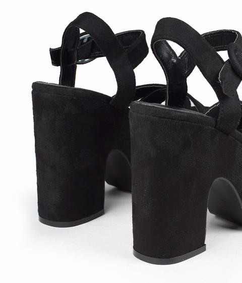 Bosanova - Sandalias Negras Plataforma - Color: Negro de Bosanova en 21  Buttons