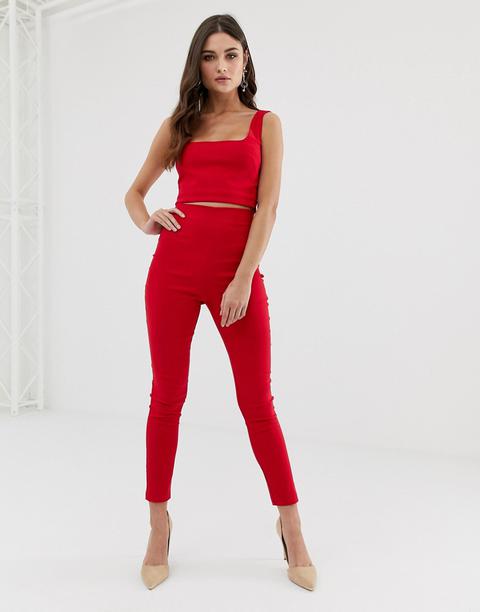 Vesper Rote Hose Kombiteil From Asos On 21 Buttons