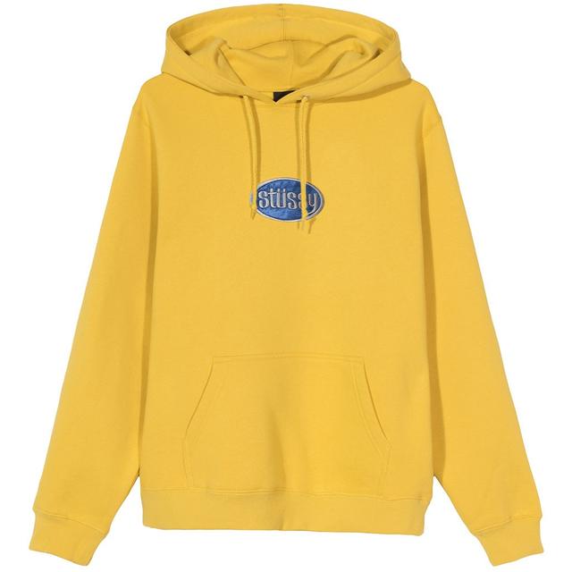 stussy oval applique hoodie