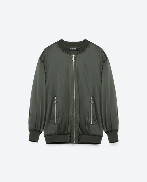 Bomber Oversize Satinada