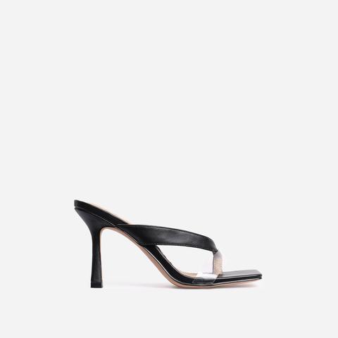 perspex kitten heels