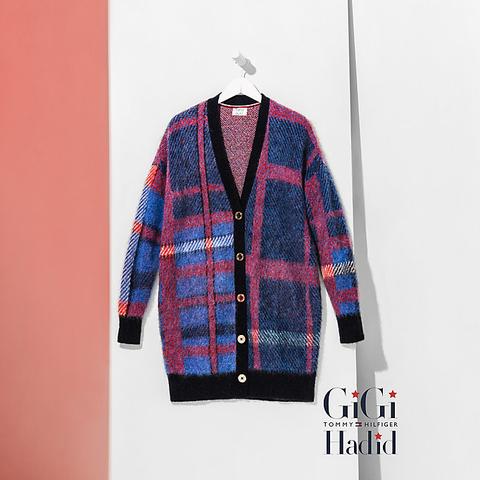 Cardigan Tartan Gigi Hadid