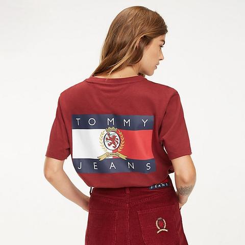 tommy crest flag t shirt