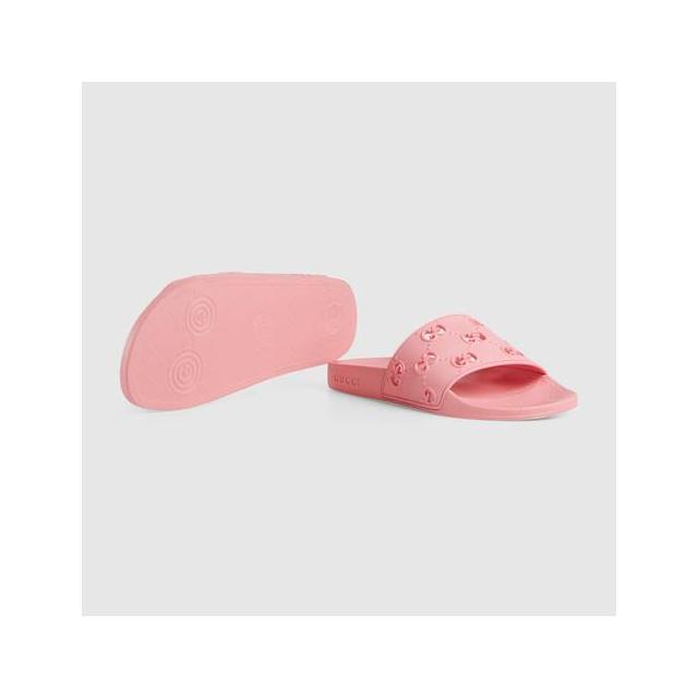 gucci slides rubber gg