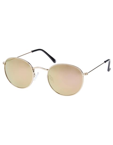 Lauren Mirrored Round Sunglasses