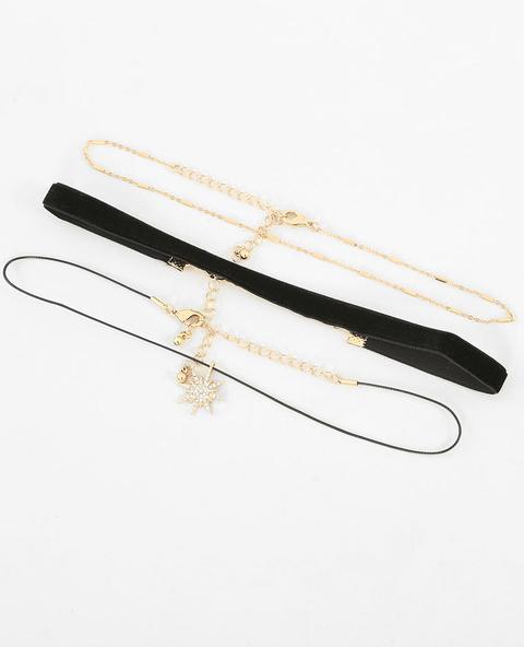 Lote De 3 Collares Choker