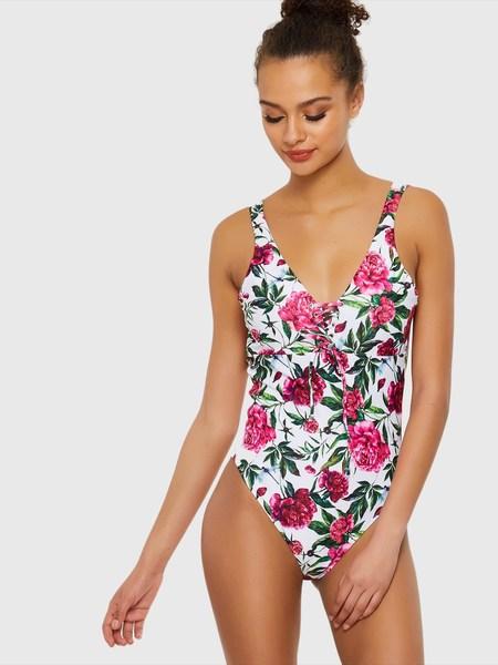 Costume Da Bagno Intero Con Stampa Floreale