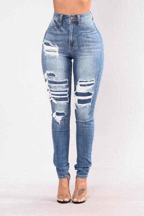 Back To Back Jeans - Medium Blue