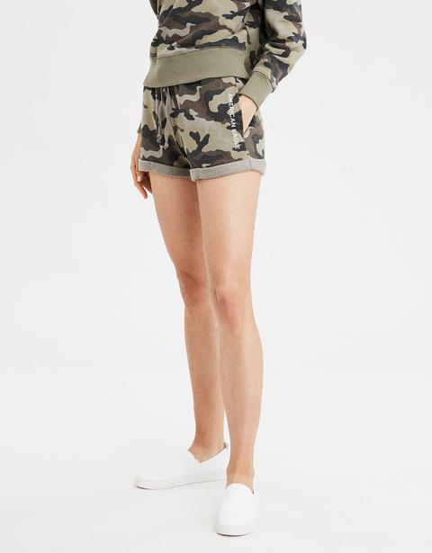 american eagle fleece shorts