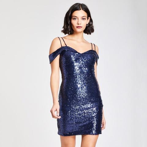 Abito Aderente Con Paillettes