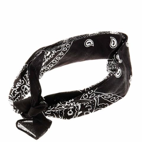 Claire's Black Bandana Square