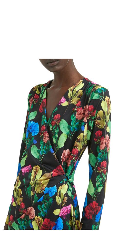 Vestido Corto Roses Print