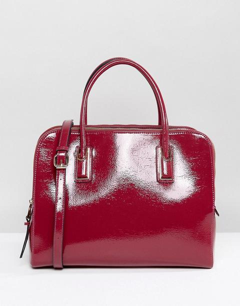 Asos - Maxi Borsa Con Scomparto Con Zip E Tracolla Rimovibile - Rosso