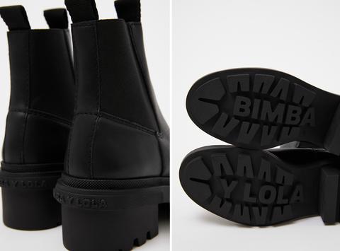 Botines BIMBA Y LOLA negros piel efecto ante - Los Secretos de Claudia