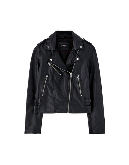 Cazadora Biker Piel