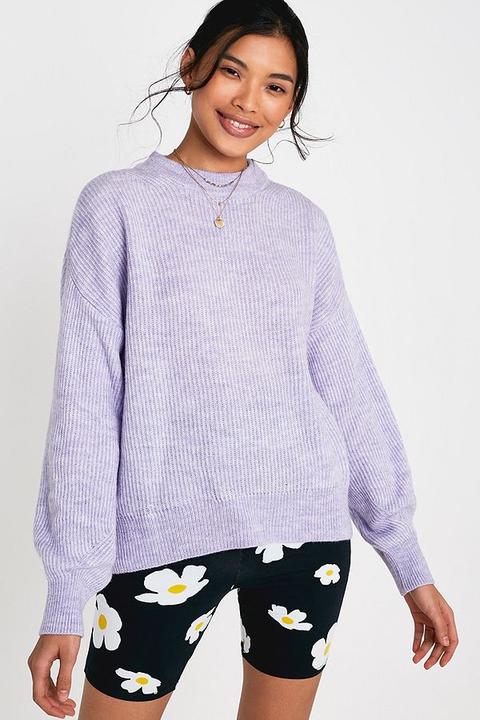Uo Mock Neck Fisherman Jumper - Womens M