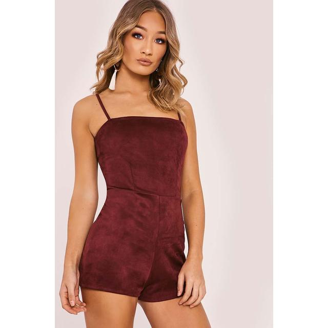 plum playsuit