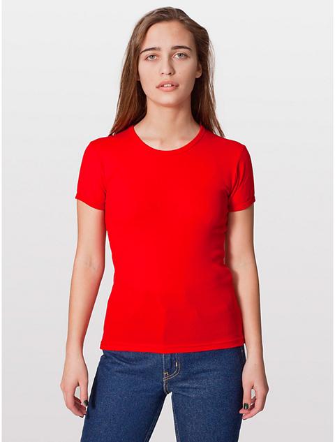 Baby Rib Basic Short Sleeve T-shirt