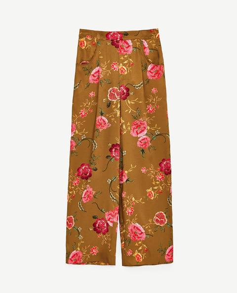 Pantalón Estampado Flores