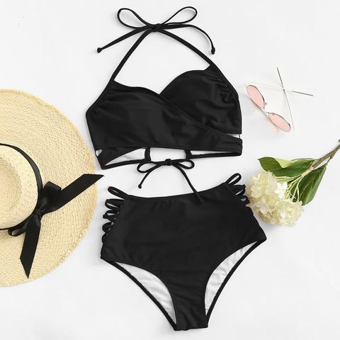 Bikini A Forma Di Incrocio Intrecciato