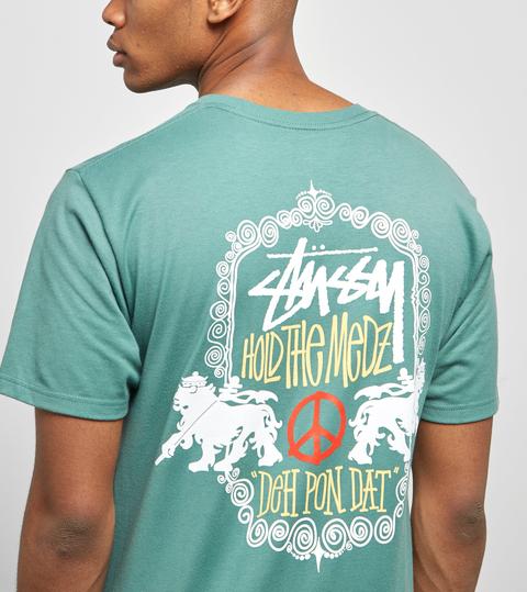 Stussy Lion Shield T-shirt, Green