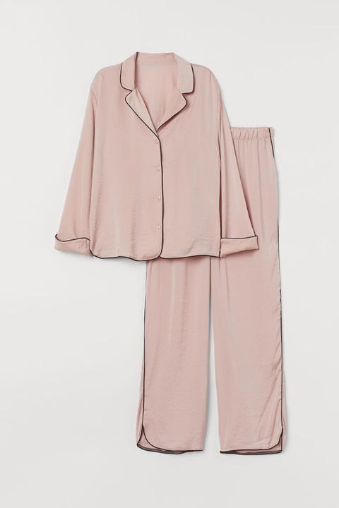 Zweiteiliger Pyjama - Pink - Damen