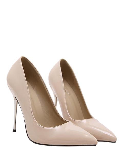 Stiletto Heel Patent Leather Pointed Toe Pumps