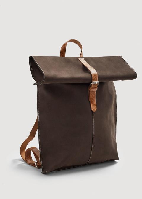 Mochila Piel Nubuck