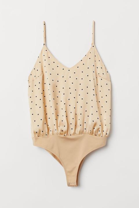 H & M - Body In Satin - Beige
