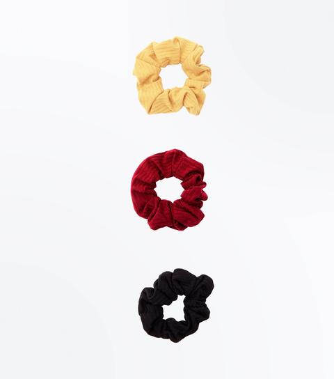 3 Pack Multicoloured Scrunchies New Look