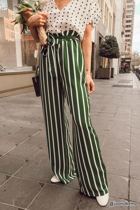 Stripe Palazzo Pants