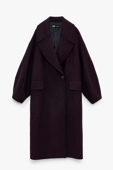 Manteau Oversize Avec Laine