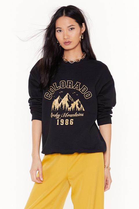 Womens Catch Me In Colorado Graphic Sweatshirt