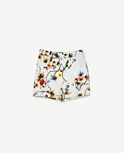 Floral Print Bermuda Shorts