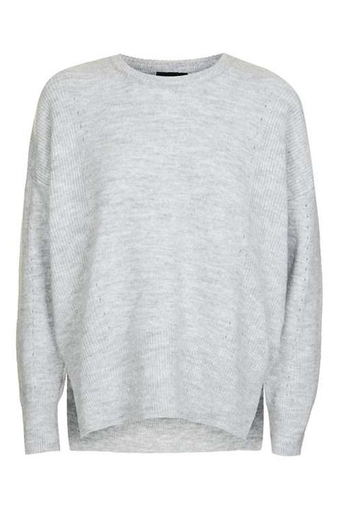 Pointelle Rib Soft Boxy Jumper