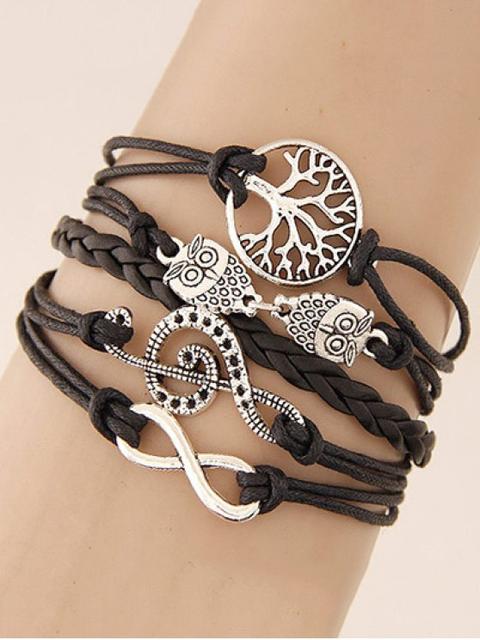 Tree Of Life Owl Braided Bracelet
