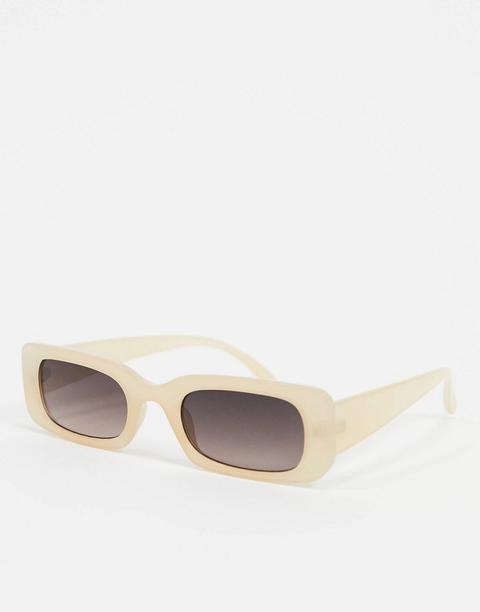 Gafas De Sol Rectangulares En Nude De New Look-rosa