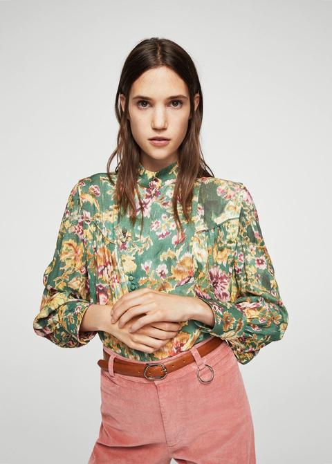 blusa estampado floral